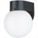 Sea Gull Lighting Outdoor Round Wall Lantern in Black