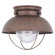 Sea Gull Lighting Sebring Outdoor Flush Mount in Weathered Copper