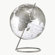 Replogle Globes Crystal Marquise Transparent Silver World Globe