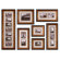 Uttermost Newark Photo Collage Wall Art in Antiqued Gold (Set of 7)