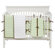 Bacati Quilted Circles 4 Piece Crib Set in White and Chocolate