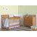 DaVinci Kalani Two Piece Convertible Crib Set with Toddler Rail in Honey Oak