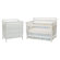 DaVinci Emily Three Piece Convertible Crib Nursery Set with Toddler Rail in White