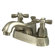 Elements of Design Metropolitan Centerset Bathroom Faucet with Double Cross Handles