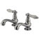 Elements of Design Vintage Widespread Bathroom Sink Faucet Set with Porcelain Lever Handles