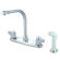 Elements of Design Double Handle Centerset Kitchen Faucet with Franklin Canopy Handles