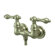Elements of Design Vintage Double Handle Wall Mount Clawfoot Tub Faucet Trim Metal Lever Handle