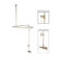 Elements of Design Vintage Volume Control Tub and Shower System with H&C Porcelain Lever Handles