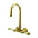Elements of Design Hot Springs Double Handle Wall Mount Clawfoot Tub Faucet Trim Metal Lever Handle