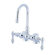 Elements of Design Hot Springs Double Handle Deck Mount Clawfoot Tub Faucet Trim Metal Lever Handle