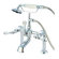 Elements of Design Hot Springs Deck Mount Clawfoot Tub Faucet with Handshower