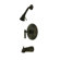 Elements of Design Milano Pressure Balanced Diverter Tub and Shower Faucet with Magellen Lever Handles