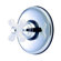 Elements of Design Wall Volume Control Faucet Shower Faucet Trim Only with Porcelain Cross Handles
