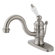 Elements of Design Vintage Single Hole Bathroom Faucet with Single Porcelain Lever Handle