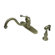 Elements of Design One Handle Centerset Kitchen Faucet with Buckingham Lever Handle