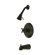 Elements of Design Vintage Thermostatic Pressure Balanced Tub and Shower Faucet with Metal Cross Handles