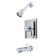 Elements of Design Brass Volume Control Tub Shower Faucet with Metal Lever Handles