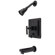Elements of Design Volume Control Tub and Shower Faucet with Metal Lever Handles