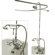 Elements of Design Vintage Volume Control Tub and Shower Faucets with Porcelain Cross Handles
