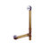 Elements of Design 18" Waste and Overflow Trip Lever with Grid