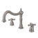Elements of Design Heritage Double Handle Deck Mount Roman Tub Faucet Trim Metal Cross Handle