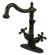 Elements of Design Heritage Single Hole Bathroom Faucet with Double Cross Handles