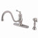 Elements of Design Heritage Singe Handle Centerset Kitchen Faucet with Buckingham Lever Handle