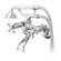 Elements of Design Charleston Wall Mount Diverter Tub / Shower Faucet