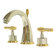 Elements of Design Milano Widespread Bathroom Faucet with Double Lever Handles
