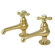 Elements of Design Widespread Bathroom Faucet with Metal Cross Handle