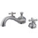 Elements of Design Double Handle Deck Mount Roman Tub Faucet Trim Metal Cross Handle