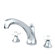 Elements of Design Metropolitan Double Handle Deck Mount Roman Tub Faucet Trim Porcelain Cross Handle