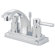 Elements of Design Tampa Centerset Bathroom Sink Faucet with Double Lever Handles