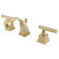 Elements of Design Mini Widespread Bathroom Faucet with Double Lever Handles