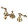 Elements of Design Widespread Bathroom Faucet with Double Metal Lever Handles