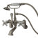 Elements of Design Hot Springs Double Handle Wall Mount Clawfoot Tub Faucet Trim Porcelain Lever Handle