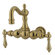 Elements of Design Hot Springs Double Handle Wall Mount Clawfoot Tub Faucet Trim Metal Lever Handle