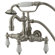 Elements of Design Hot Springs  Three Handle Wall Mount Clawfoot Tub Faucet with Hand Shower