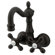 Elements of Design Hot Springs Double Handle Deck Mount Clawfoot Tub Faucet Trim Metal Cross Handle