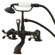 Elements of Design Hot Springs Deck Mount Clawfoot Tub Faucet with Handshower