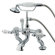Elements of Design Hot Springs Deck Mount Clawfoot Tub Faucet with Handshower