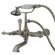 Elements of Design Hot Springs Double Handle Wall Mount Clawfoot Tub Faucet with Hand Shower