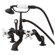 Elements of Design Hot Springs Deck Mount Clawfoot Tub Faucet with Handshower