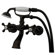 Elements of Design Double Handle Deck Mount Clawfoot Tub Faucet Trim