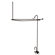Elements of Design Vintage Shower and Tub Faucet with Porcelain Lever Handles
