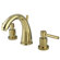 Elements of Design Concord Double Handle Widespread Bathroom Faucet With Brass Pop-up