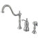 Elements of Design Templeton Single Handle Widespread Kitchen Faucet with Side Sprayer