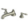 Elements of Design Metropolitan Double Handle Deck Mount Roman Tub Faucet Trim Metal Lever Handle