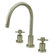 Elements of Design Double Handle Widespread Kitchen Faucet with Cross Handle