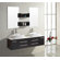 Virtu Augustine Double 58.7" Bathroom Vanity Set in Espresso/Black
